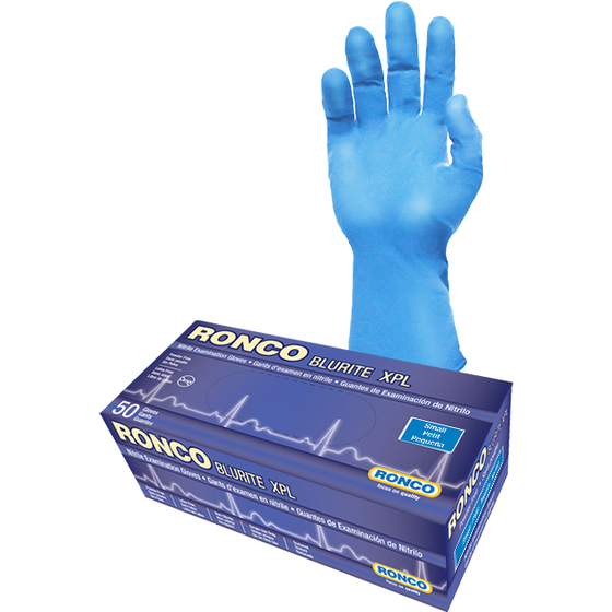 Blurite XPL Nitrile Blue Examination Glove Powder 8.5 Mil Free Large 50x10
