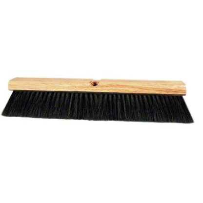 18" Horsehair/Synthtic Mix Push Broom